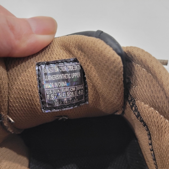 Men's Skechers Black Leather Lace Up Shoes Size 8.5 - Picture 7 of 7